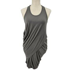 Rag & Bone Adelaide Racerback Mini Dress Gray Women’s Size 4 Ruched Bodycon